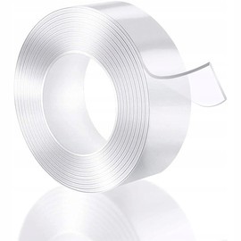 LTC - Lamex SC129 Double Sided Tape Extra Strong 30 mm x 5 m - Reusable Nano Tape - Glue Instead of Drilling - Alternative to Drills and Hammer - Versatile