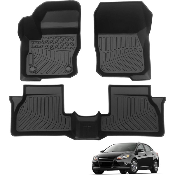 top-automall 3D Alfombrillas de goma TPE para Ford Focus 2012