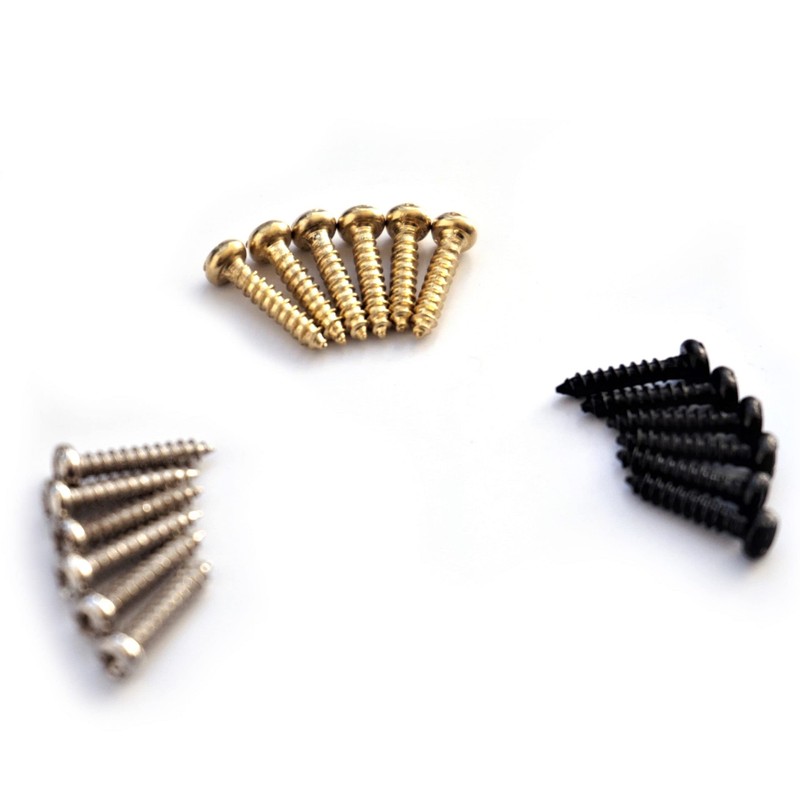 Guitar Anatomy Machine Head/String Tree/Truss Rod Screws Chrome x6