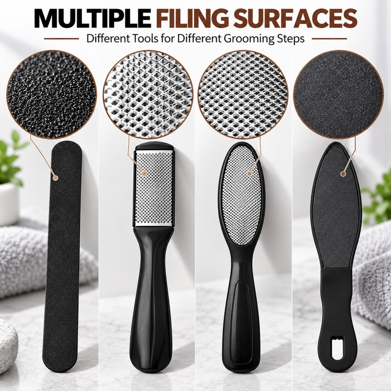 Stainless Steel Toenail Clipper Set for Foot Care – Manual