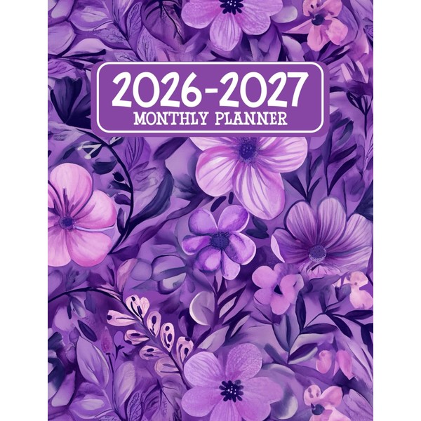 2026-2027 Monthly Planner: Two Year Agenda Organizer Diary - 24
