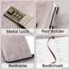 WEMATE Password Book with Lock, Password Book with Alphabetical Tabs