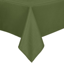 Hiasan Rectangular Waterproof Tablecloth, 60" x 102", Olive Green