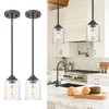 zeyu Farmhouse Hanging Pendant Lights 2 Pack, Modern Pendant Lights