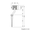 ledscom.de SHINGA Garden Spotlight with Ground Spike for Outdoor Use,