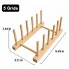Wooden Plate Rack for Kitchen Organization – Multi-Slot Dish Drying