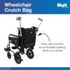 Days Wheelchair Bag with Crutch Pocket, 27L, Black