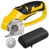 Cordless Electric Scissors - 4V Rechargeable Rotary Cutter with Safety