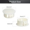 Fielect 10pcs Hole Plugs White 3/4 Inch (19mm) Plastic Hole