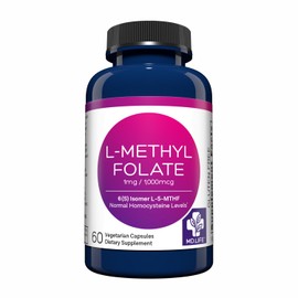 MD Life L-Methylfolate 1 mg Supplement - Professional-Grade Active L Methylfolate Supplement - 30 Capsules - L-Methylfolate 1mg - Maximum Potency MTHFR W/Essential Amino Acids