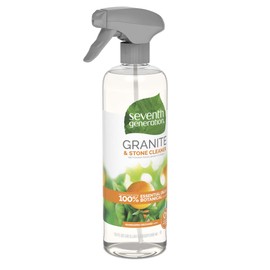 Seventh Generation Granite & Stone Cleaner, Mandarin Orchard Scent, Streak-Free Clean, 23 Fl Oz