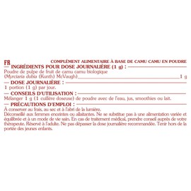 Organic Camu Camu * 100 Servings / Camu Camu Powder 100 g * 6520 mg Vitamin C to 100 g of Product