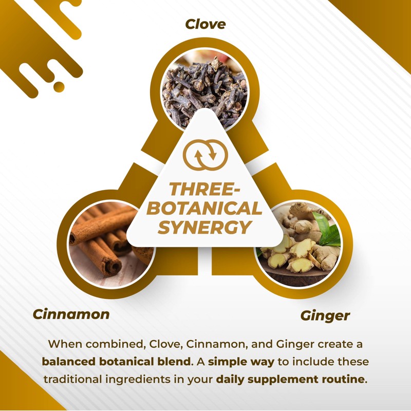 Cloves Cinnamon Ginger - Support Digestion Health, Immune System, Respiratory