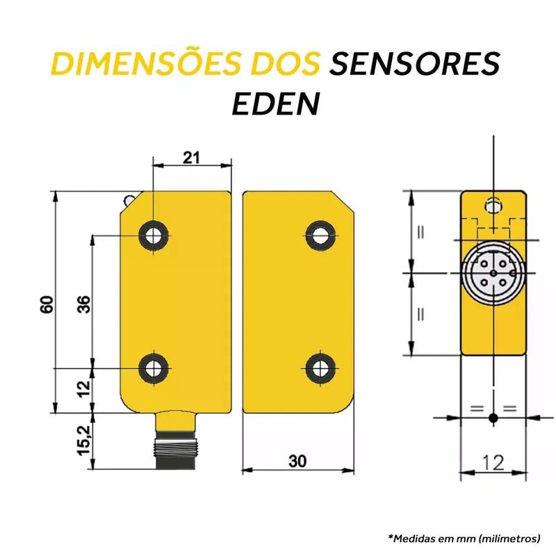 ABB Adam DYN-Info M12-5 Safety Sensor Unit, M12-5 Male Connector,