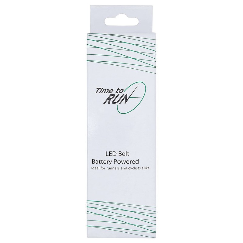 Time To Run LED Running/Cycling/Walking Reflective Safety Belt USB Charged