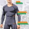 Men's Compression Shirts Long Sleeve, Base-Layer Quick Dry Workout T