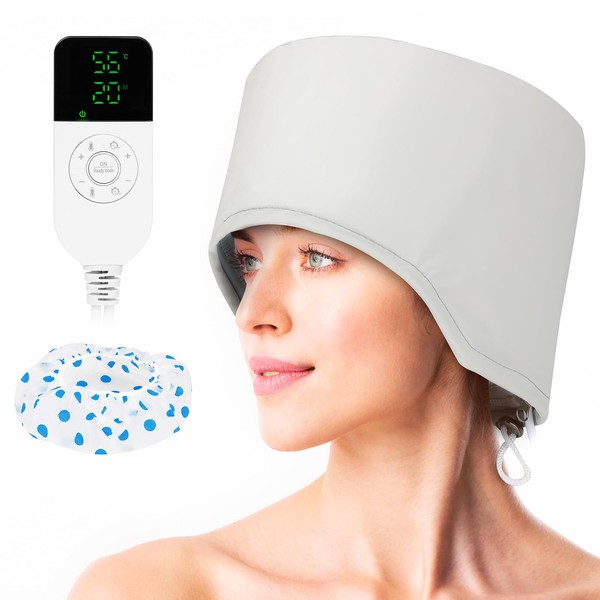 SPTHTHHPY Hair Heating Caps, Hair Care Heating Cap for Deep Care, Intelligent Control for Quick Heating, Drying Caps for Hair