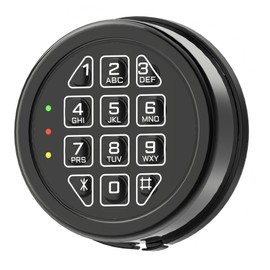 Electronic Safe Lock Replacement Keypad with Solenoid Lock, Gun Safe Lock with Programmable Electronic Keypad, Lock Fits High Security Safe Box and Security Cabinet