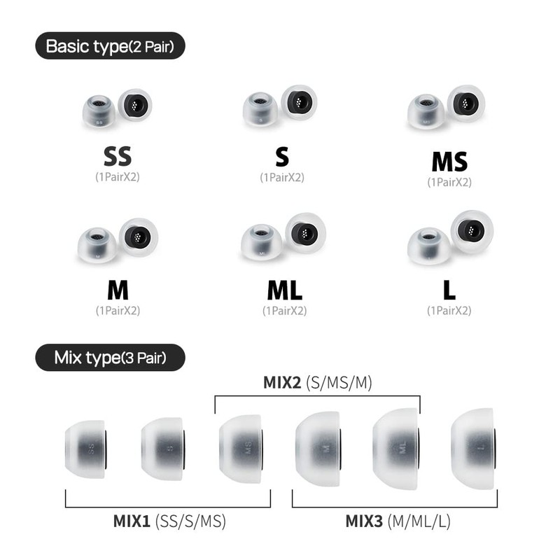 AZLA SednaEarfit MAX for Galaxy Buds 2 Pro Phantom Black