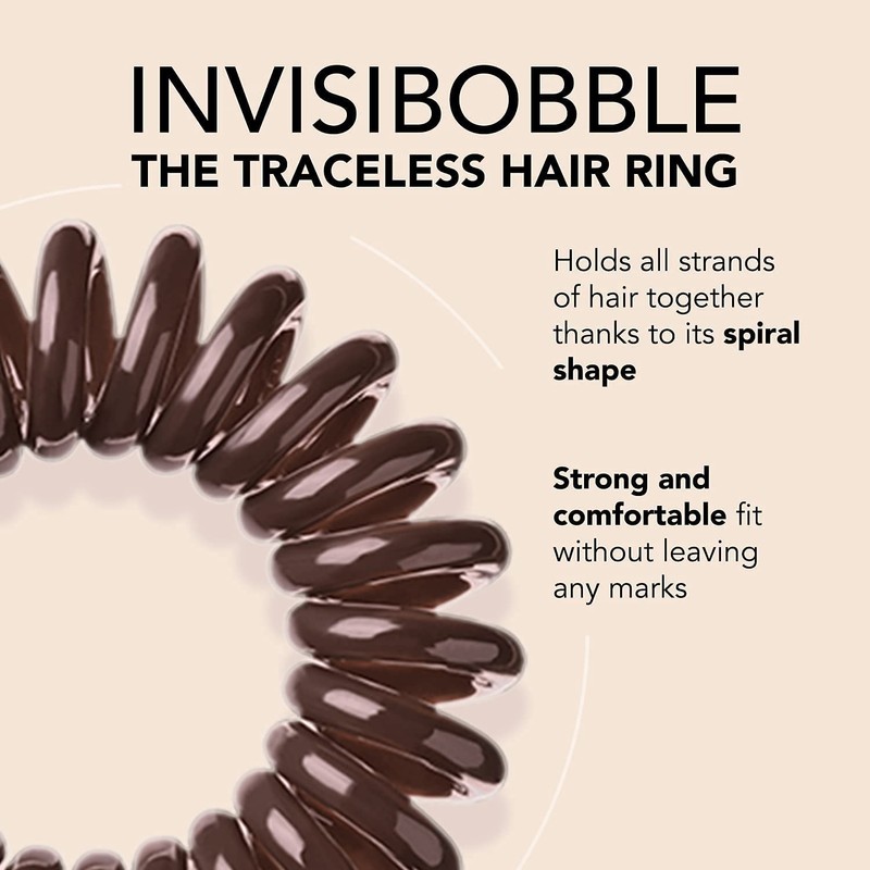 invisibobble Original Traceless Spiral Hair Ties With Strong Grip, Non-Soaking,