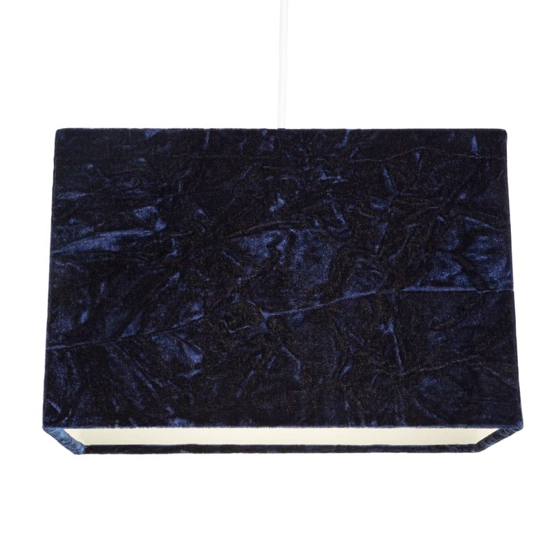 Modern and On-Trend Designer Deep Navy Midnight Blue Crushed Velvet
