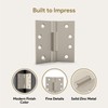 MEGA HANDLES - Square Barrel Hinges with Square Corners, Stainless