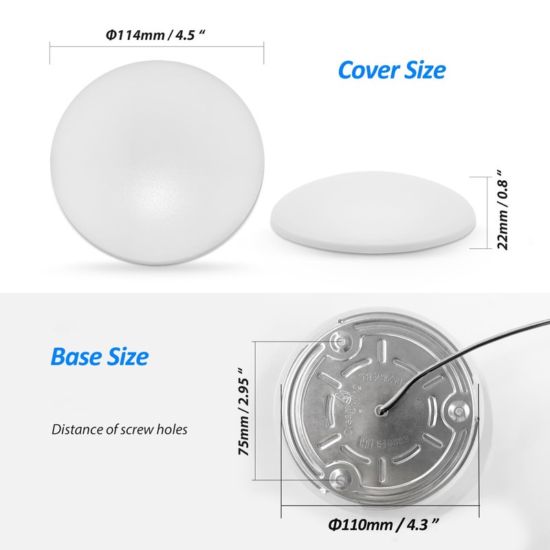 Dream lighting RV Interior Lights 12V LED Dome Light Fixtures