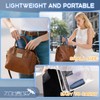 ZOMAKE Folding Umbrella, Parasol, Ultra Lightweight, Compact, Elastic Handle Design,