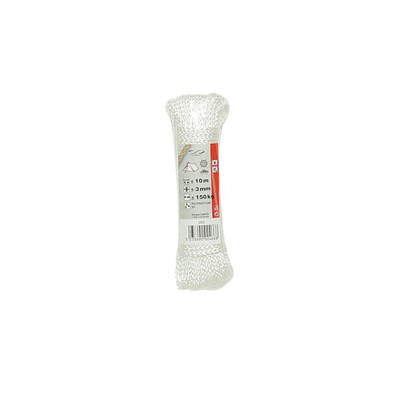 Chapuis GB Polypropylene Braided Cord Maximum Load - Resistance à