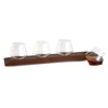 Sempli Cupa-Lift Flight Tray - Solid Walnut Wood Drink Carrier,