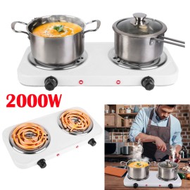 iMounTEK Portable 2000W Stove Dual Burner Electric Small Hot Plate Travel Compact Dorm