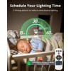 Bojim 2-Pack Rechargeable Ceiling Lights with Motion Sensor & Remote,