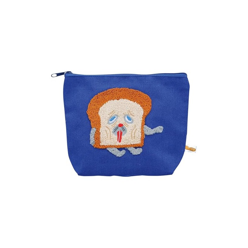 Marushin 4195000400 Pouch, Bad Pan, Canvas Fabric, Embroidered Sagara