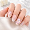 Aurora Mother of Pearl Handmade Nail Tips - Almond S