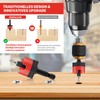 5-Piece Countersink Drill Bit Set, Drill with Countersink with Depth