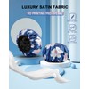 YIZIJIZI Terry Lined Shower Cap,Triple Layer Large Cap for Women,Shower