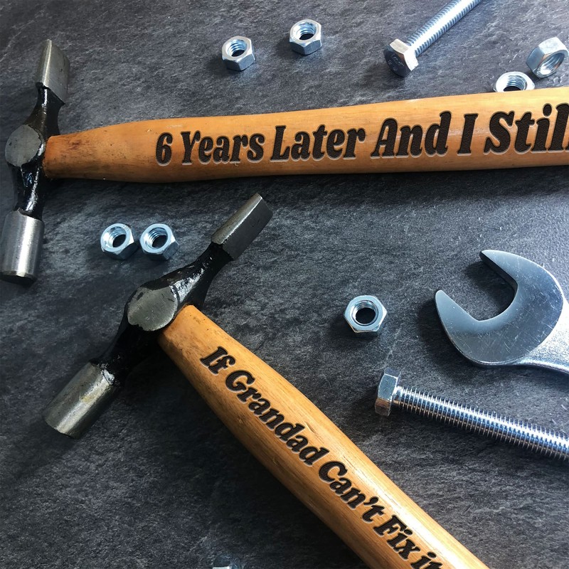 6th Anniversary Gift for Boyfriend Husband Engraved Hammer Funny Gift