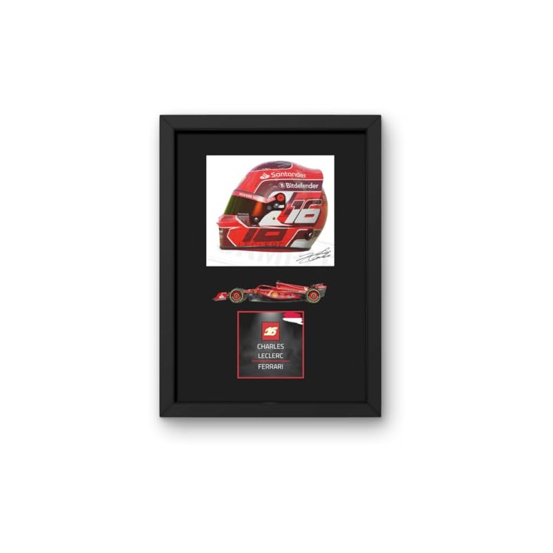 Lap Legends Charles Leclerc (Car) Framed Display Gift with Reproduced