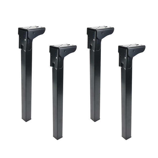 Geesatis Furniture Legs, Folding Metal Table Legs, Adjustable Replacement Desk