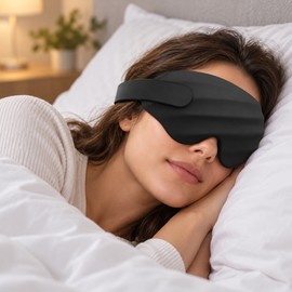 Blackout Eye Mask for Sleeping – Lightweight Light-Blocking Sleep Mask for Home, Travel & Daily Naps
