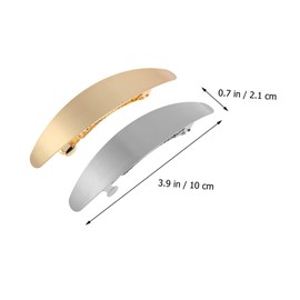FOMIYES 8pcs Gold Plated Hair Clips Metal Hair Pins Snap Barrettes Women Styling Accessories for Special Occasions