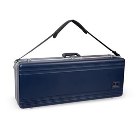 Crossrock ABS Woodwind Case-Fits Bb Tenor Saxophone, with Interior Compartment, Detachable strap-Blue (CRA862TSBL-R)