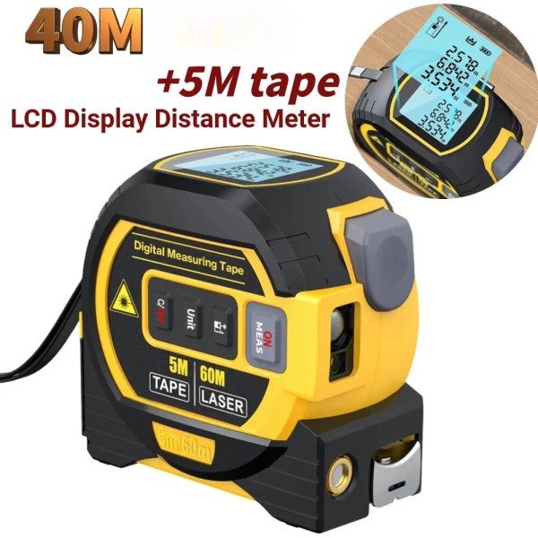 Laser Tape Measure 3 In 1 Digital Tape Measure High