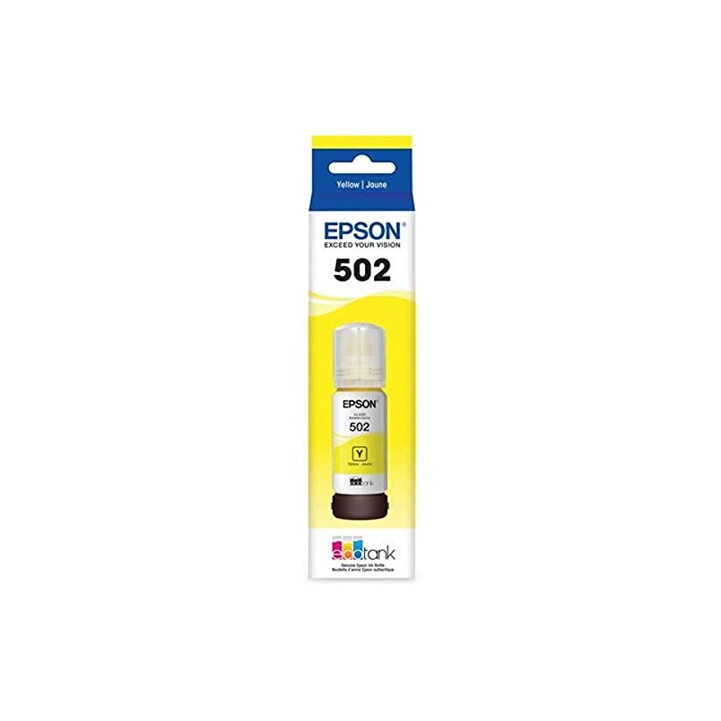 Epson T502 Yellow Ink Bottle - Et-2700, Et-2750, Et-3700, ET-4750