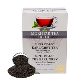 Mokhtar Tea London | Earl Grey Tea | Premium Quality | Loose Leaf | 500 gram | Super Ceylon | Natural Aroma & Flavorful