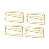 Vaveren 4 Pieces Strap Belt Buckle with Open Lock Webbing