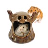 Generic Ghost Shape Hamster Hideout Adorable Ceramic House for Animals