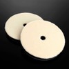 2 Pcs Wool Pad for Polisher Buffing Polishing Pad Flat