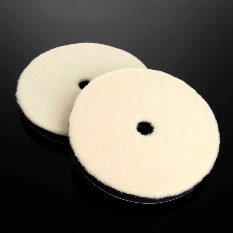 2 Pcs Wool Pad for Polisher Buffing Polishing Pad Flat