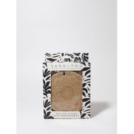 Sand + Fog - Set of 8 Car Air Fresheners - Ocean Mist, Sun-N-Fun, Tahitian Vanilla, Teakwood, Ocean & Sea Salt, Pineapple Coconut, Tropical Citrus, Clean Waves